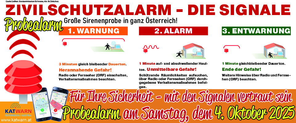 Featured image for “Zivilschutz-Probealarm am 04.10.2025”